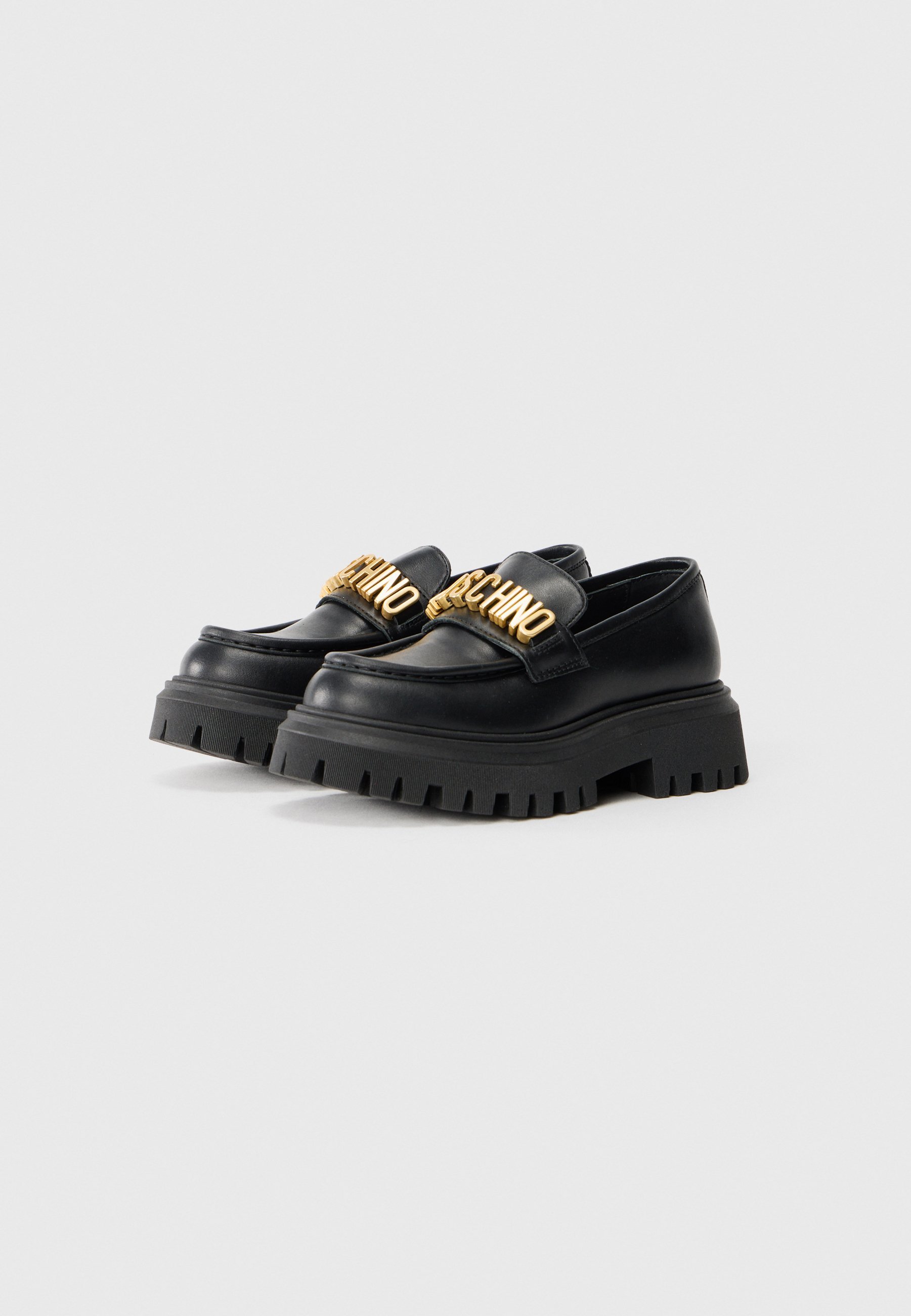 MOSCHINO UNISEX - Slip-on - nero/oro