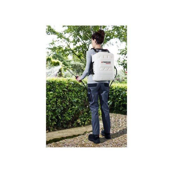Pulverizador PARKSIDE PRDSP 20-Li B2 - Inalámbrico y recargable - 16 L - Presión ajustable de 2 a 6 bar