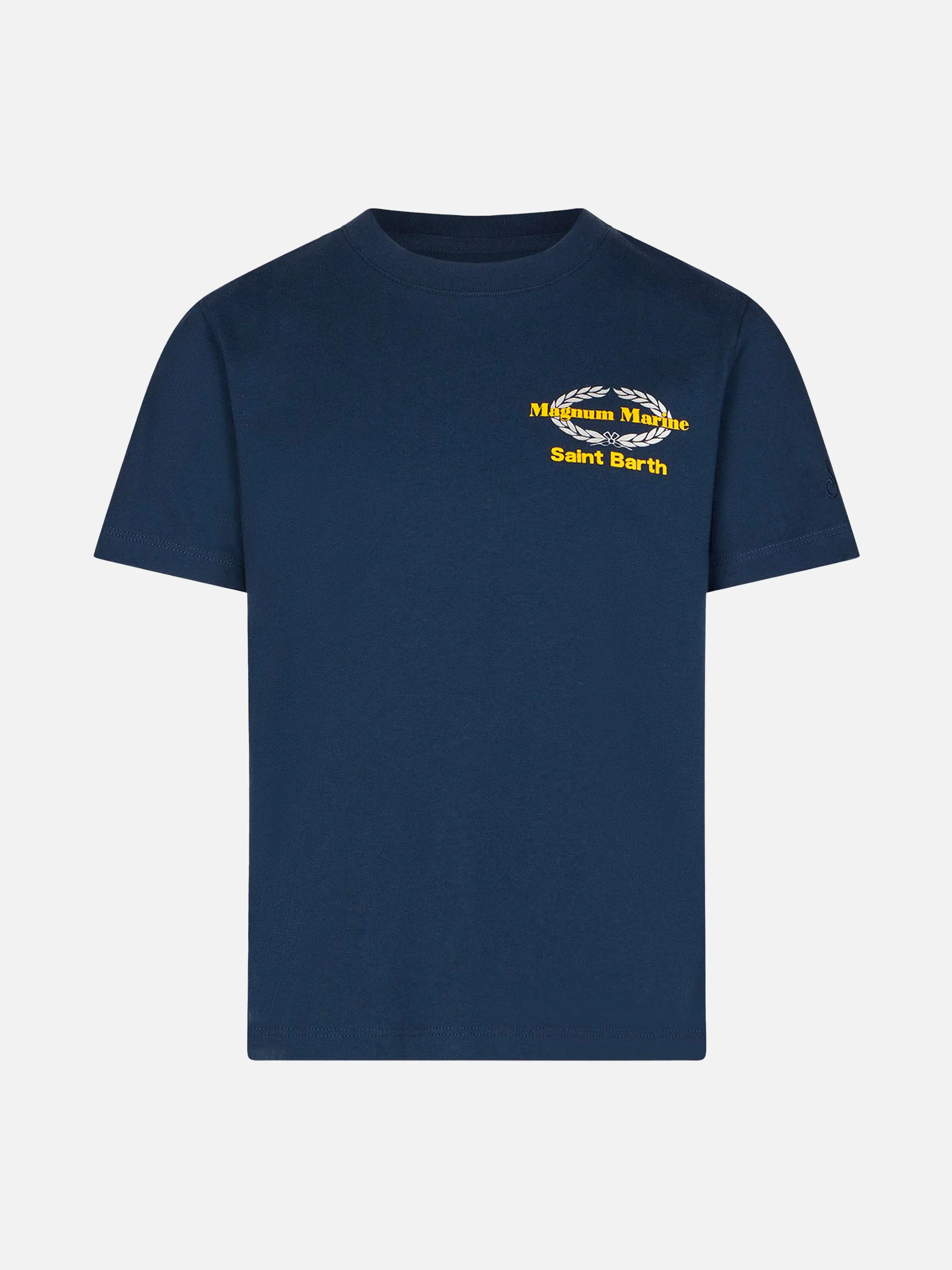 T-shirt da bambino in cotone con stampa Magnum Marine | EDIZIONE SPECI