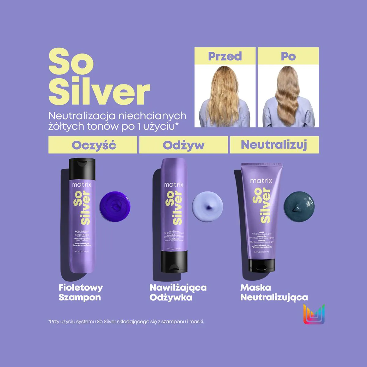 Matrix Total Results So Silver Spray do włosów Neutralizacja żółtych tonów
