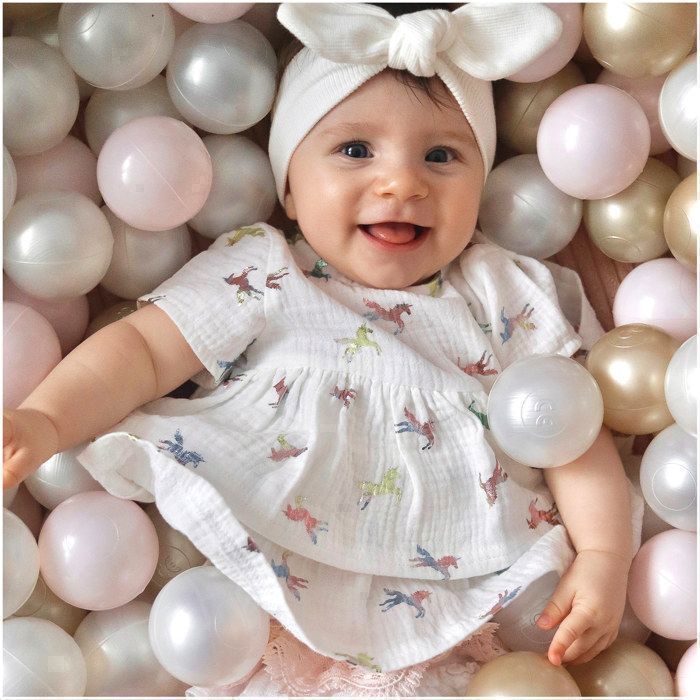 MISIOO Colorful Plastic Ball Pit Balls for Babies and Children, 6 cm, 600 Balls: Pink/Gold/Pearl White