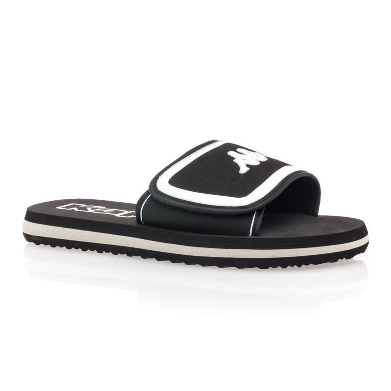 Zwarte teenslippers/sandalen voor heren