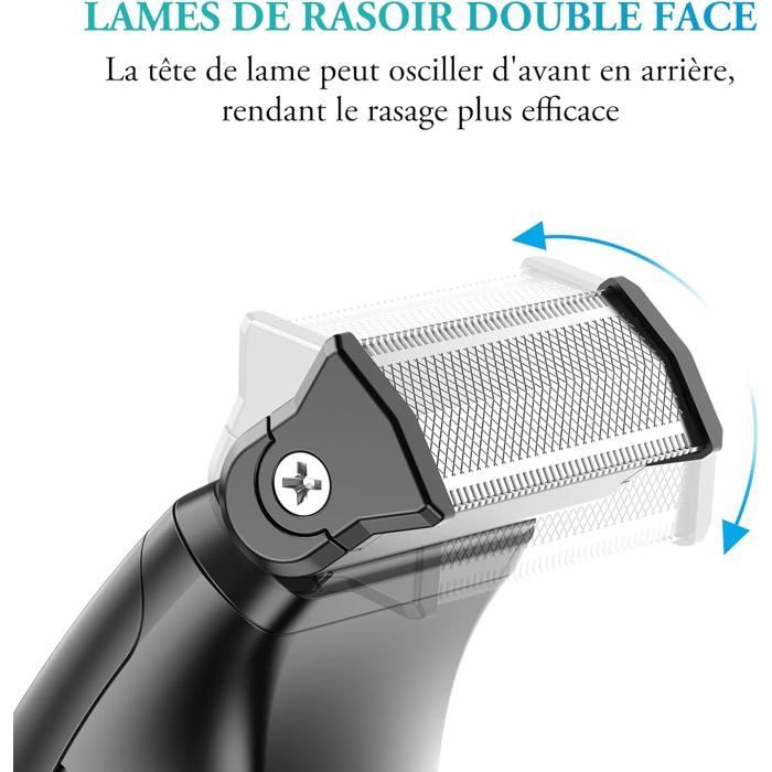 Men's Body Trimmer, Men's Intimate Trimmer, 100-Minute Battery Life, Type-C Electric Body Shaver, Waterproof Wet & Dry Intimate Shaver