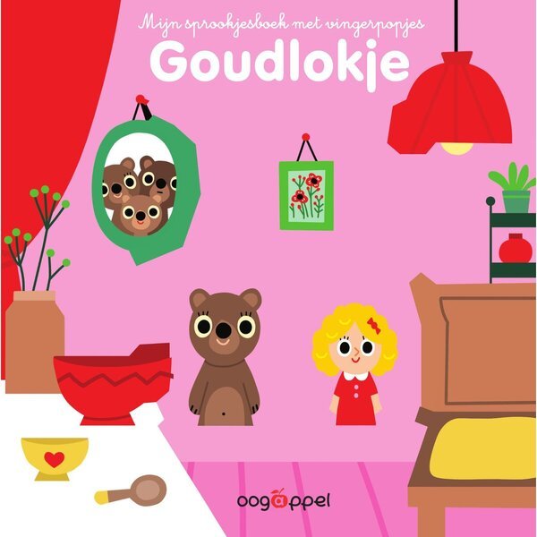 Златокоса - Моја књига бајки са луткама за прсте, дечја књига, игра на холандском језику