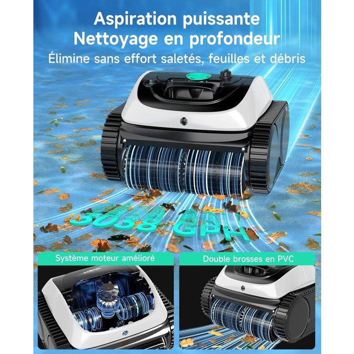 Zwembadrobot - WYBOT - Osprey 800 - Draadloos - Autonomie 150 min - Filtratie 180 micron