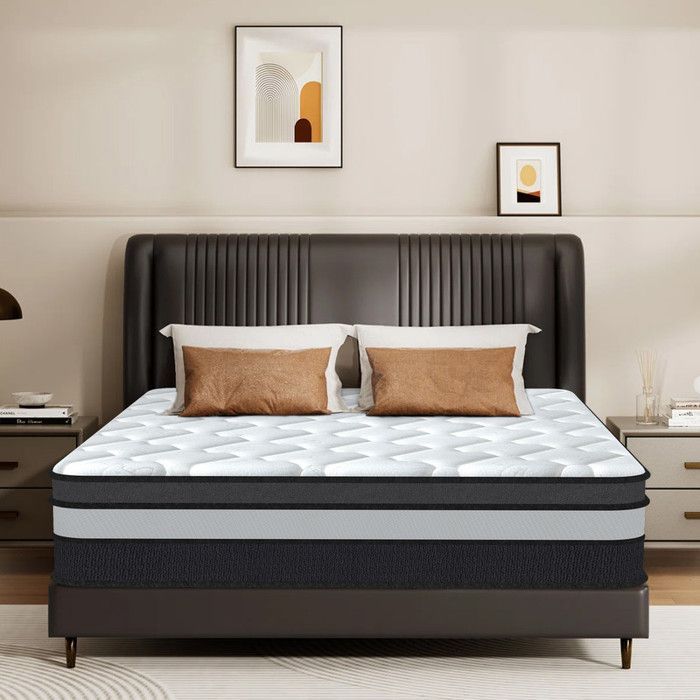 Colchón de 140x200 cm - Extra grueso (30 cm) - Muelles ensacados - Espuma de alta resiliencia - Firmeza y confort - Soporte perfecto - Oeko-TEX®