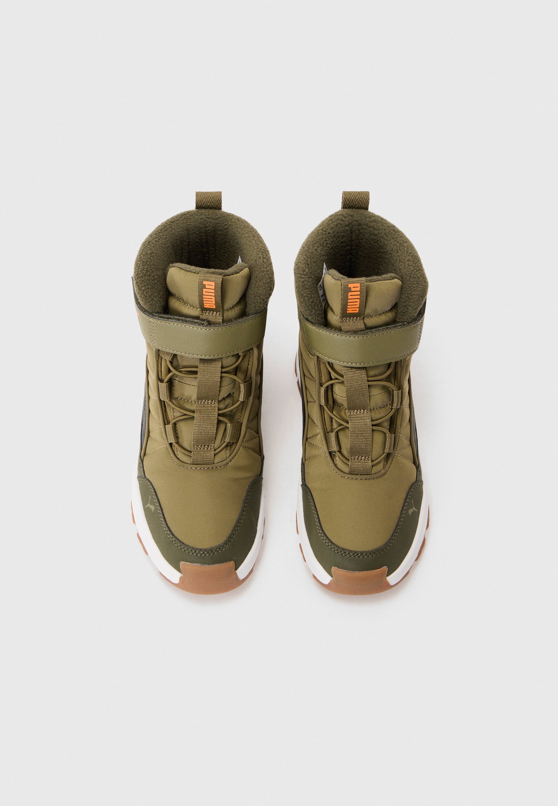 Puma EVOLVE UNISEX - Winterlaarzen - olijfgroen/zwart/oranje
