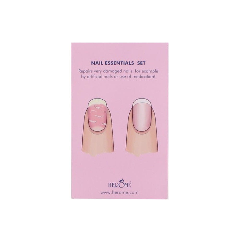Set per la cura delle unghie Herome Cosmetics, set per la cura delle mani con prodotti essenziali per unghie: unghie danneggiate - XL -