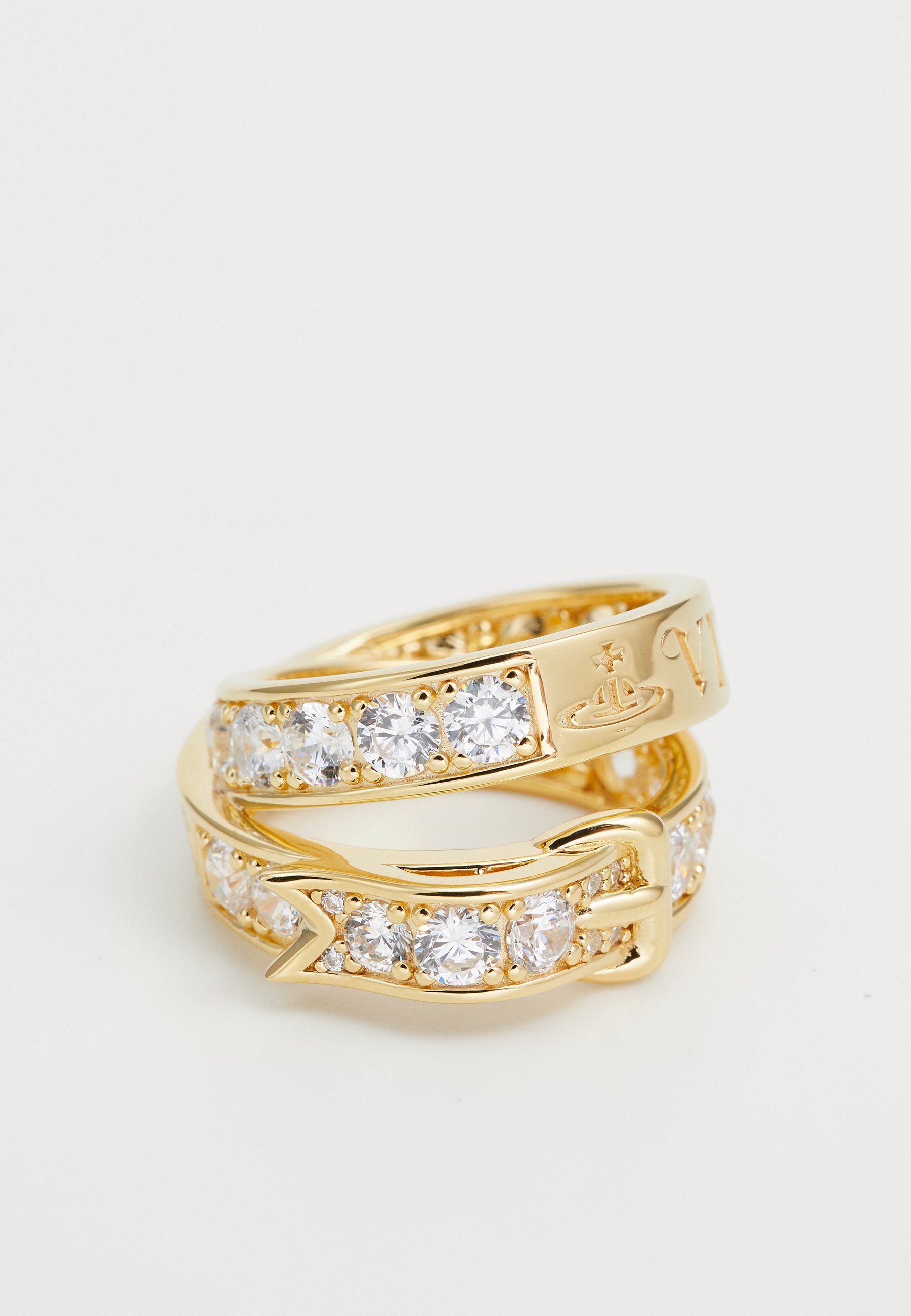 Vivienne Westwood NIEUWE RIEM - Ring - goudkleurig/wit