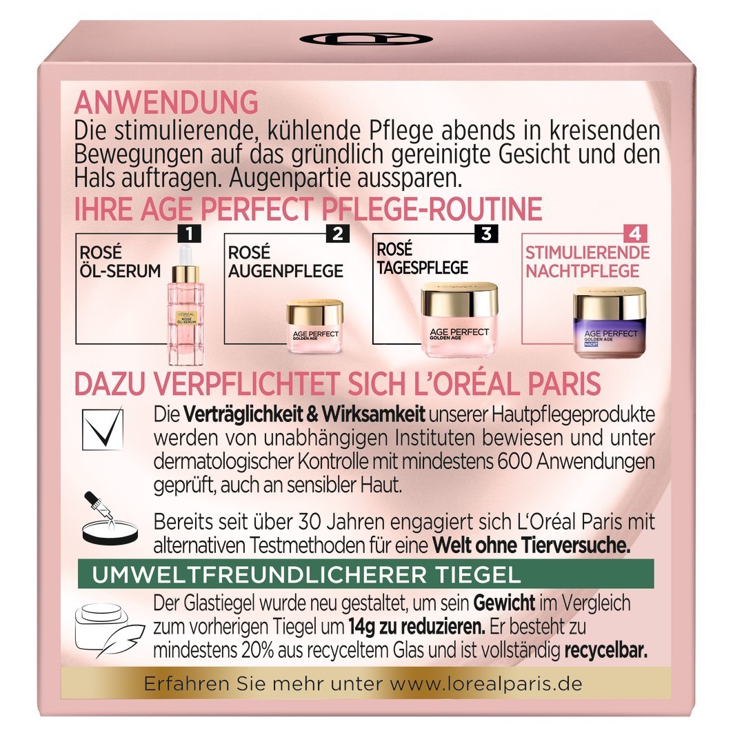 L'Oréal Paris nakts krēms Age Perfect Golden Age - 50 ml
