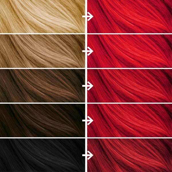 Kit per tintura permanente rosso acceso Bleach London