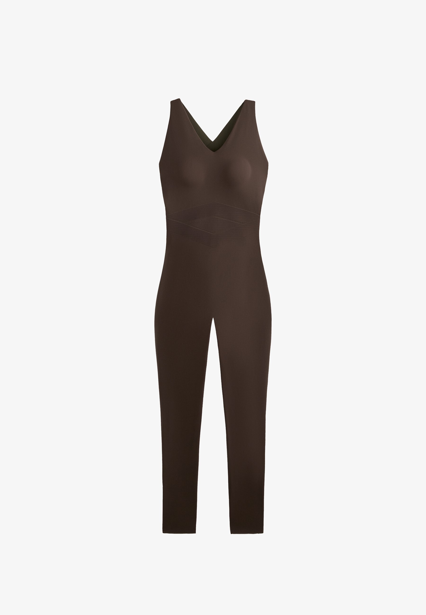 OYSHO COMPRESSIVE BLOCK LONG - Tuta da palestra - marrone