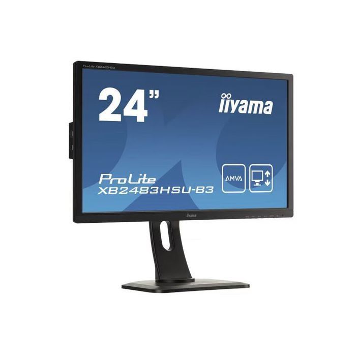 Monitor LED IIYAMA ProLite XB2483HSU-B3 da 24 pollici – Risoluzione Full HD – Ricondizionato – Buone condizioni
