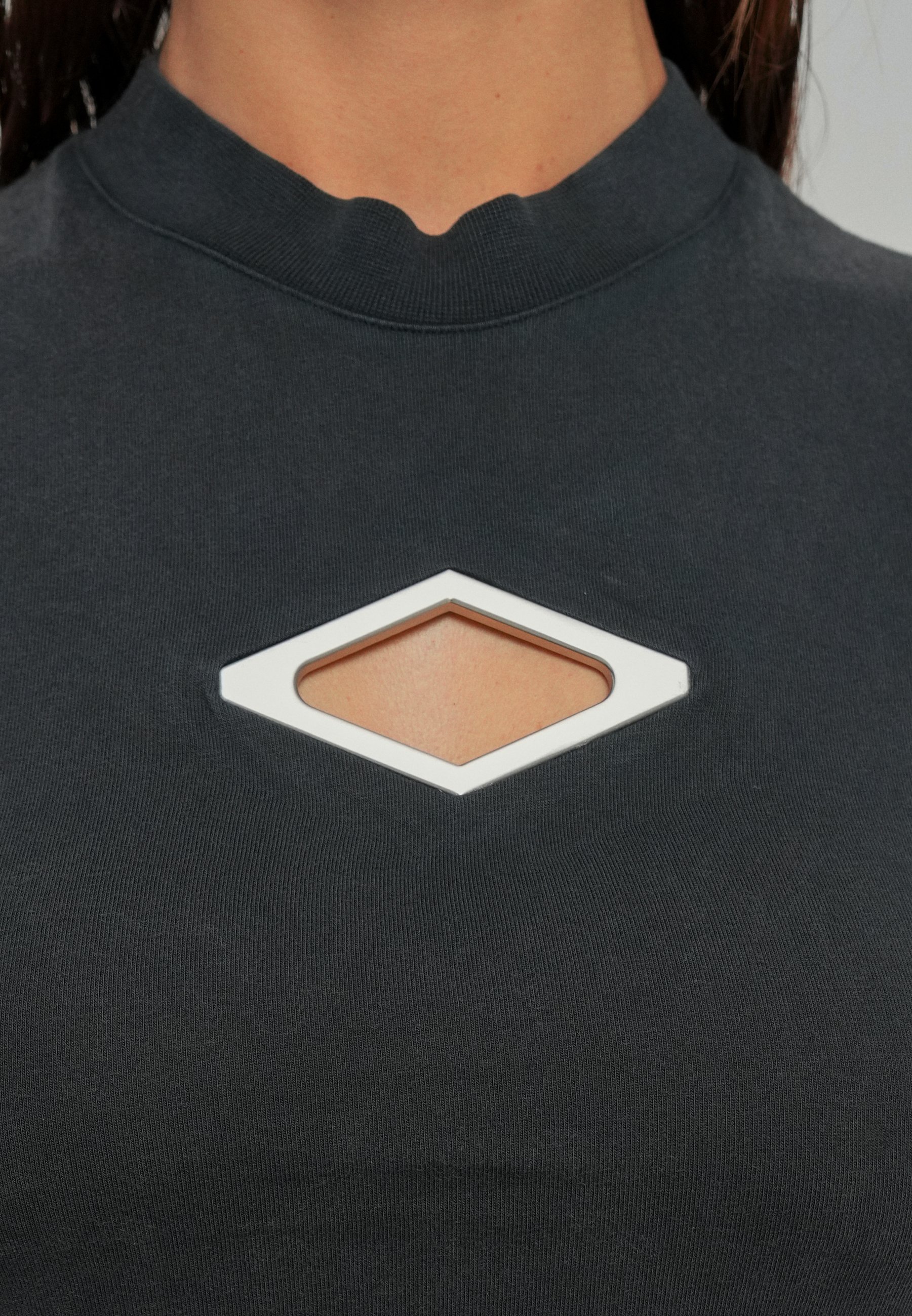 Han Kjøbenhavn DIAMOND SLIM - T-shirt imprimé - black