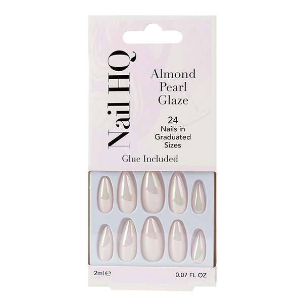 Unhas Nail HQ com Esmalte Amêndoa Perolado