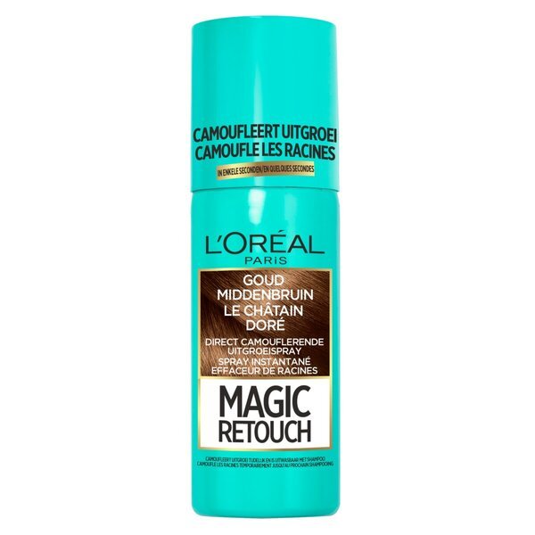 L'Oréal Paris Magic Retouch Gold Medium Brown спреј за камуфлажу израстања косе 75ml