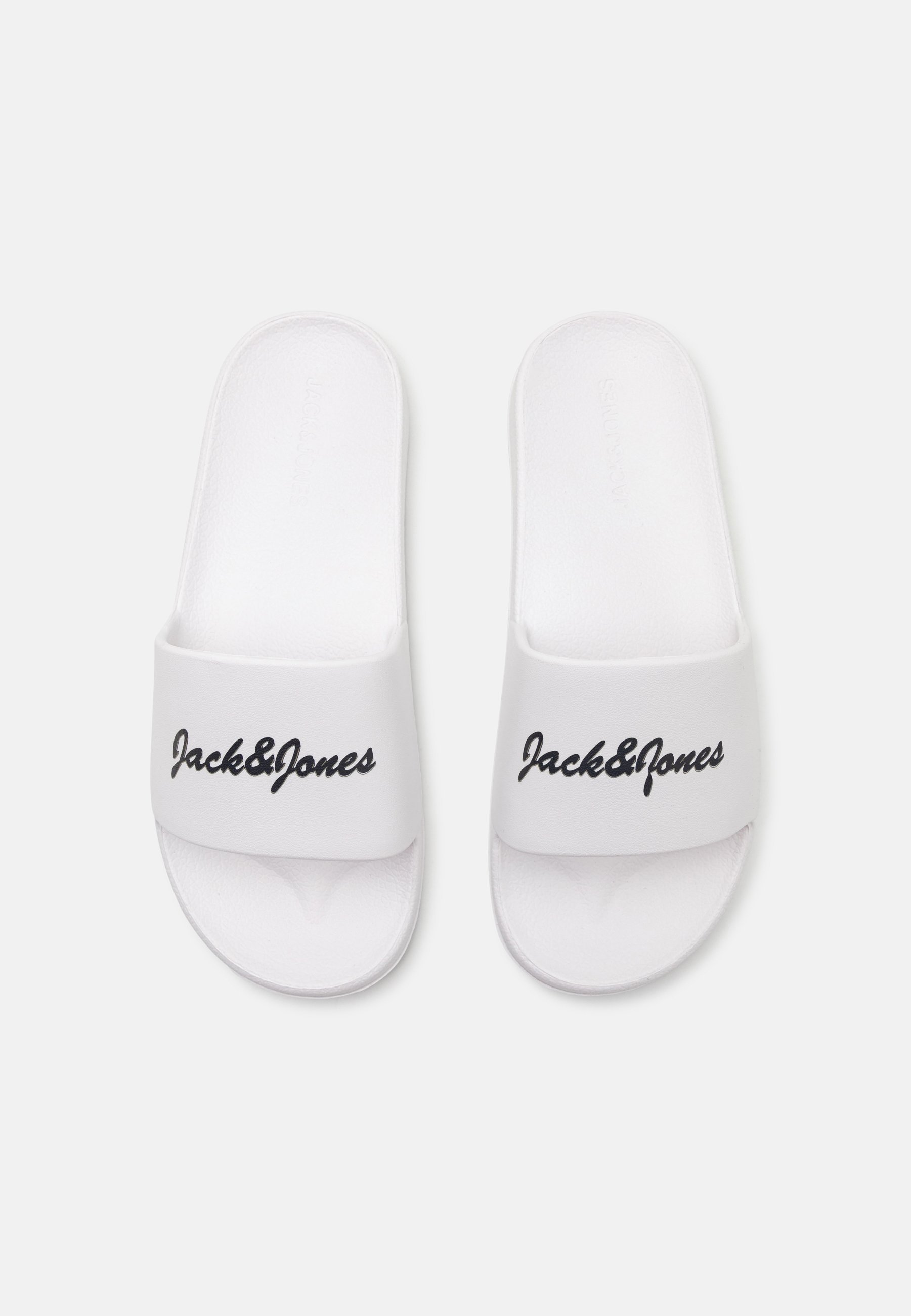 Scivoli da piscina Jack & Jones JFWJERRY con logo stampato - bianco brillante