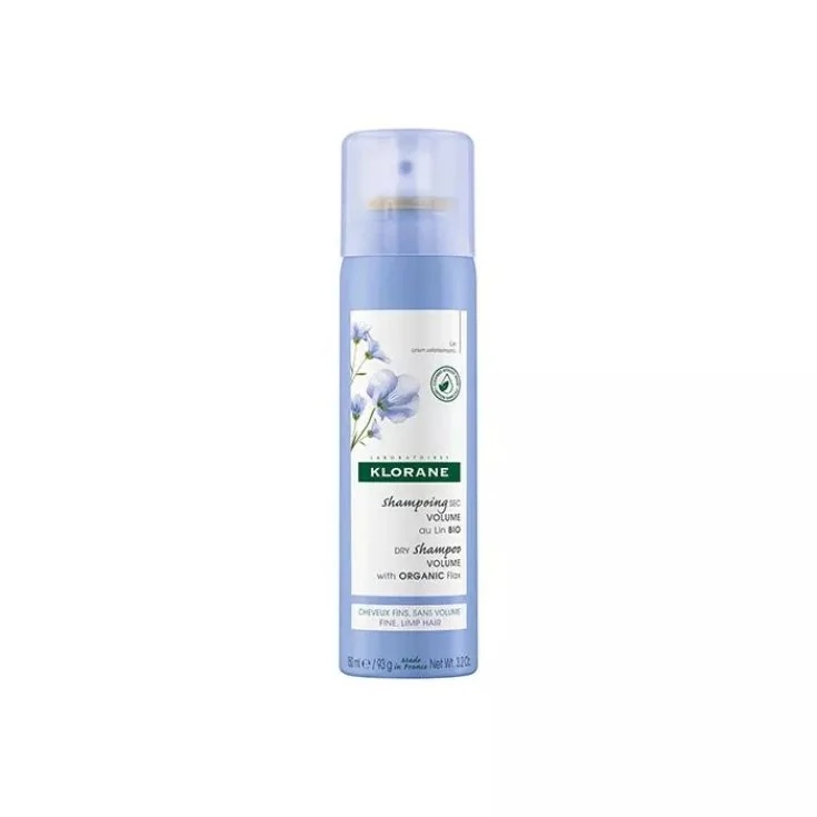 KLORANE Droogshampoo met biologisch lijnzaad 50 ml voor fijn en pluizig haar
