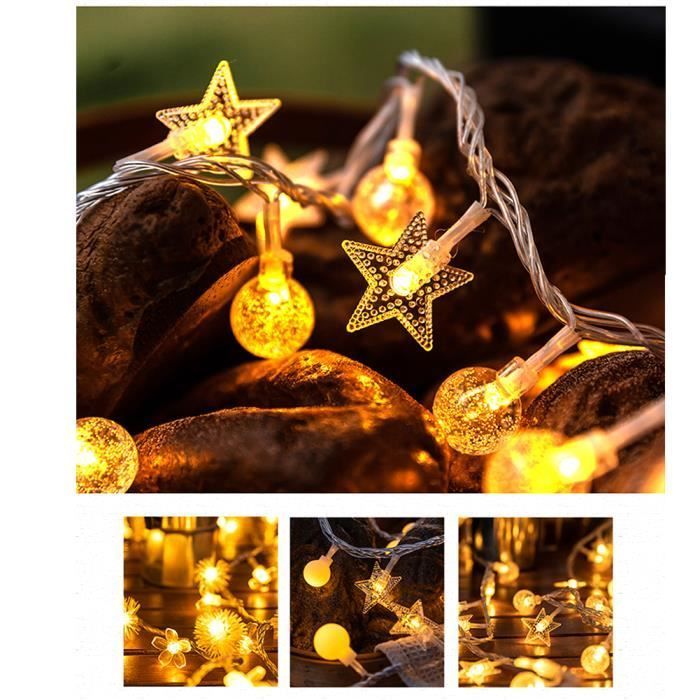 Guirlande exterieur - MIOLOE - 10M 100LED - PVC - LED - Chaude - Batterie - Noël
