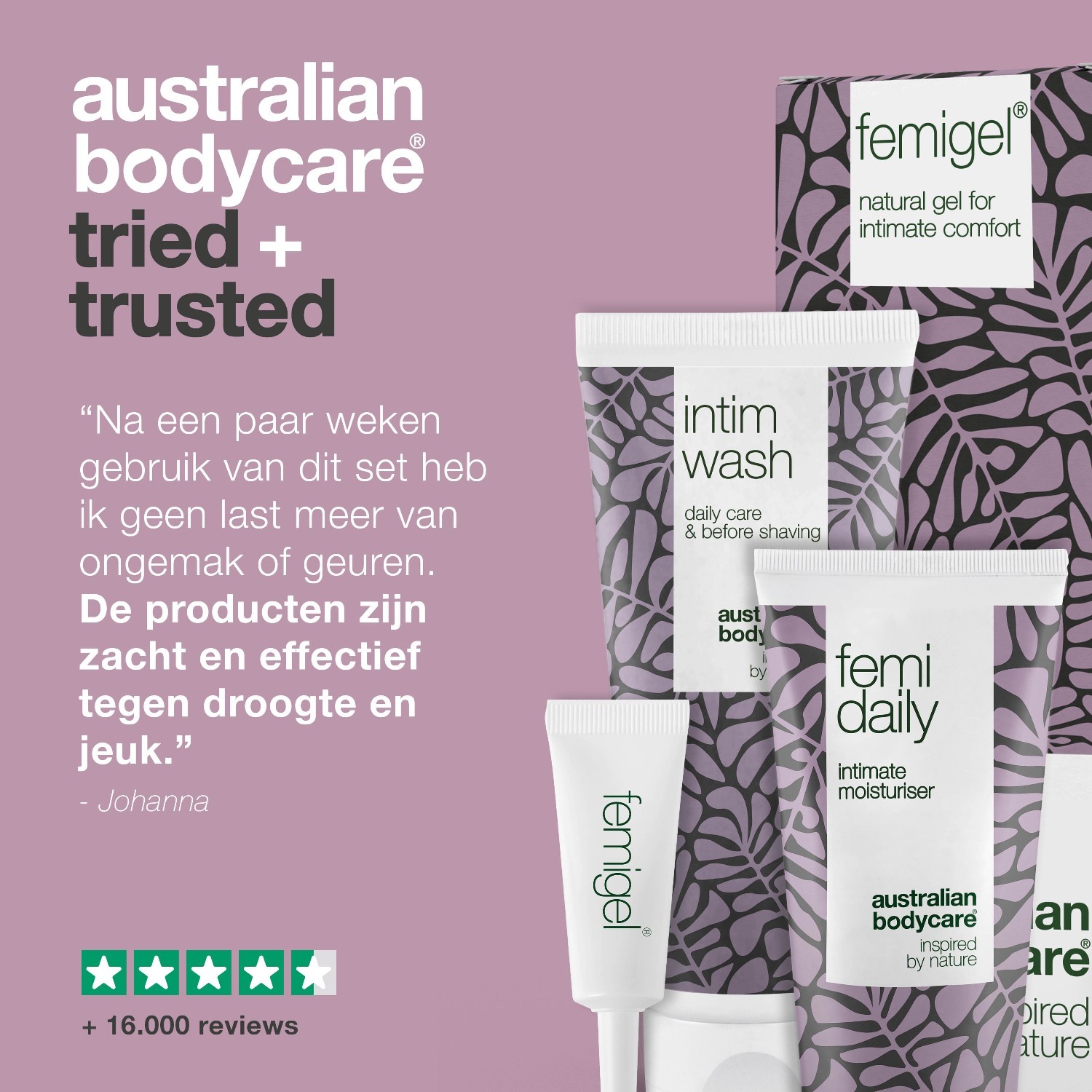 Sada na starostlivosť o telo Australian Bodycare Špeciálna ponuka Sada na intímnu starostlivosť - 1 kus