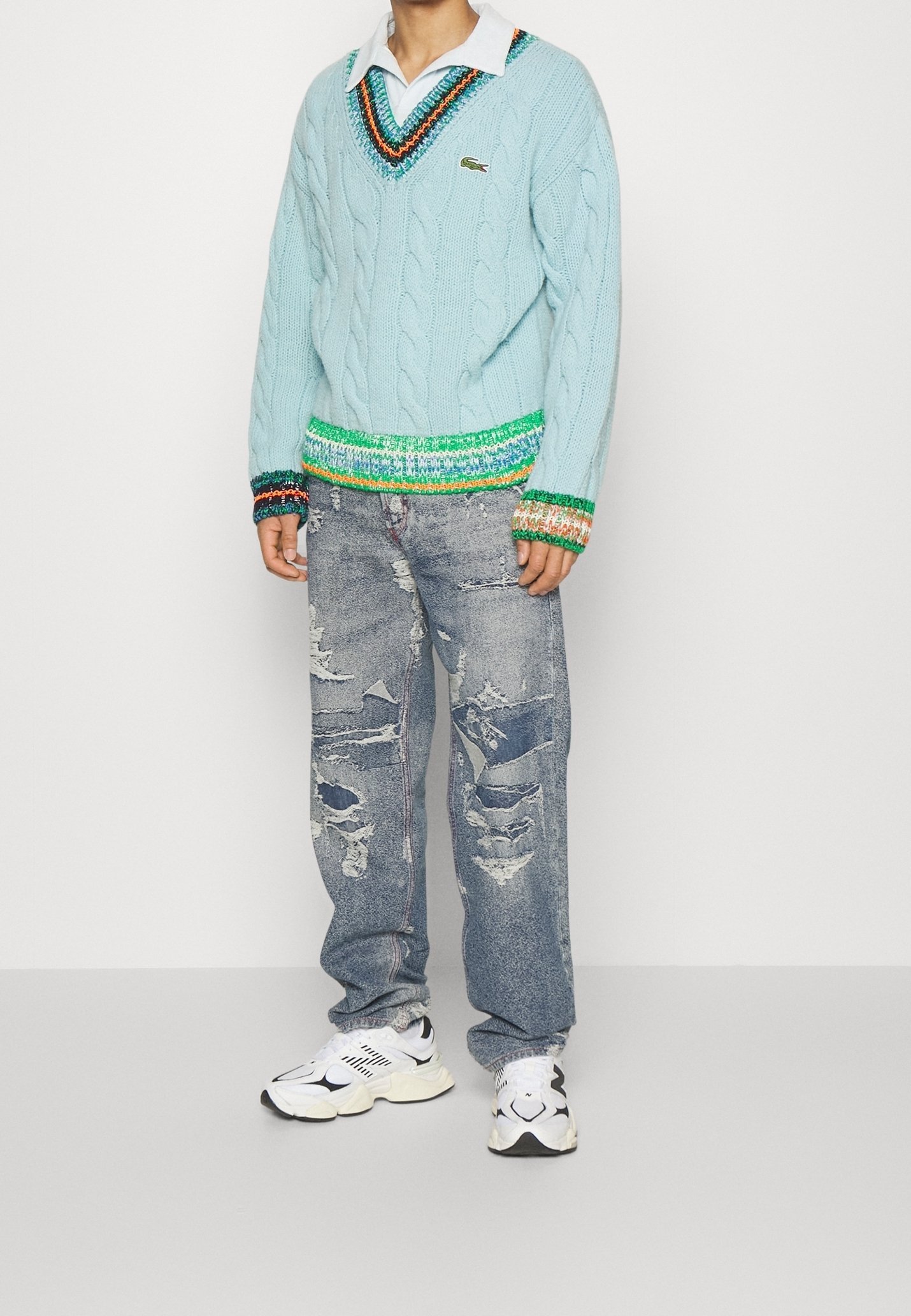 Lacoste Jumper - turkusowy