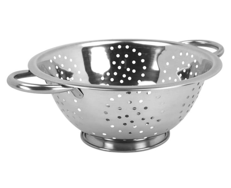 Stalowy durszlak 28cm z uchwytami KINGHOFF