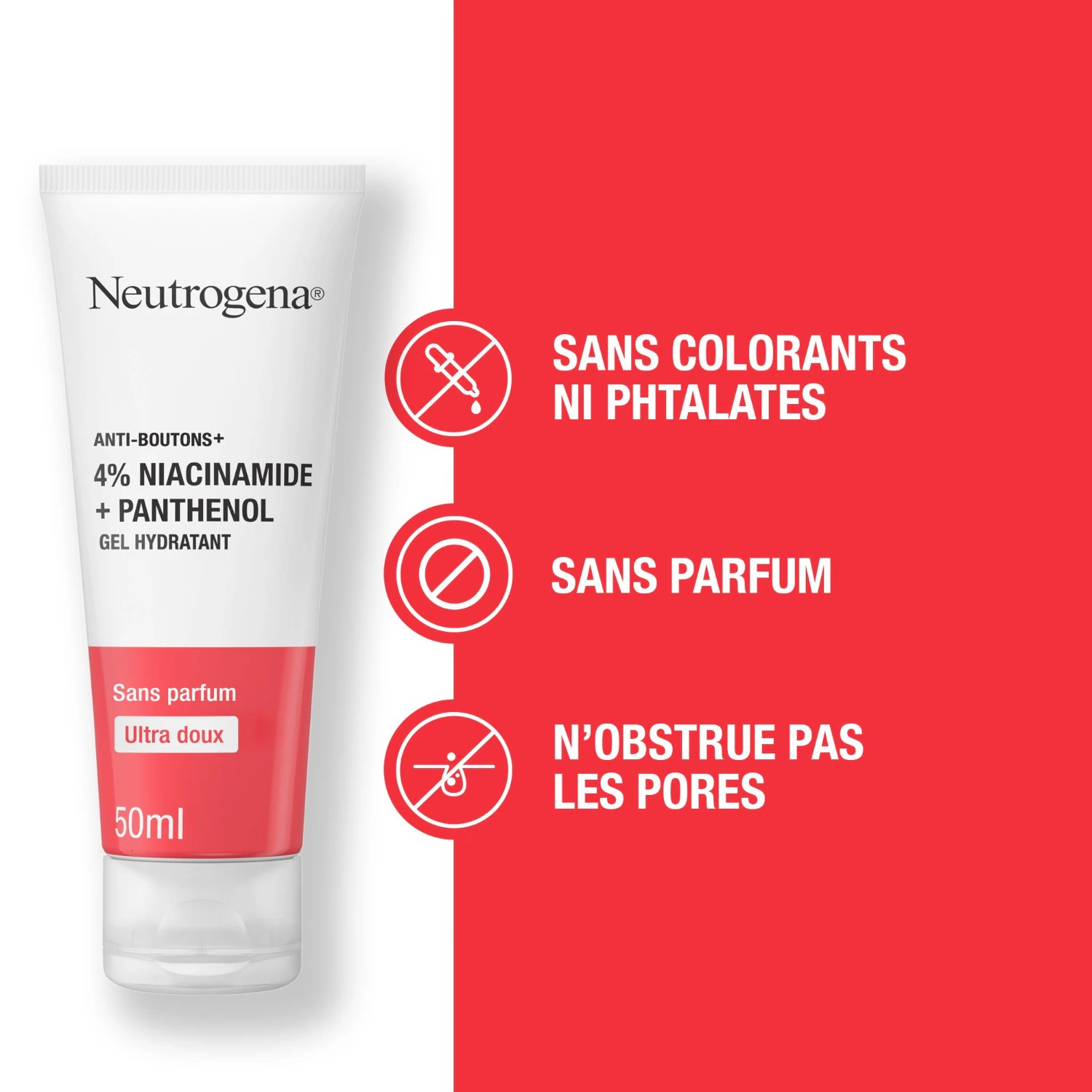 Neutrogena Anti-Boutons + Gel Hydratant Niacinamide + Panthénol