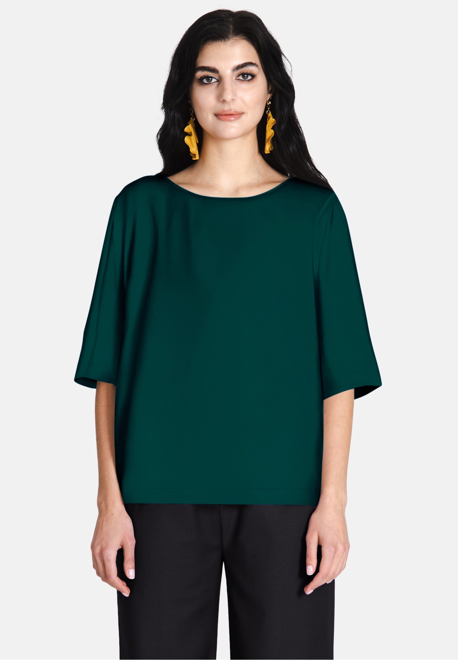 Jascha Stockholm PAPIN - Blouse - donkergroen