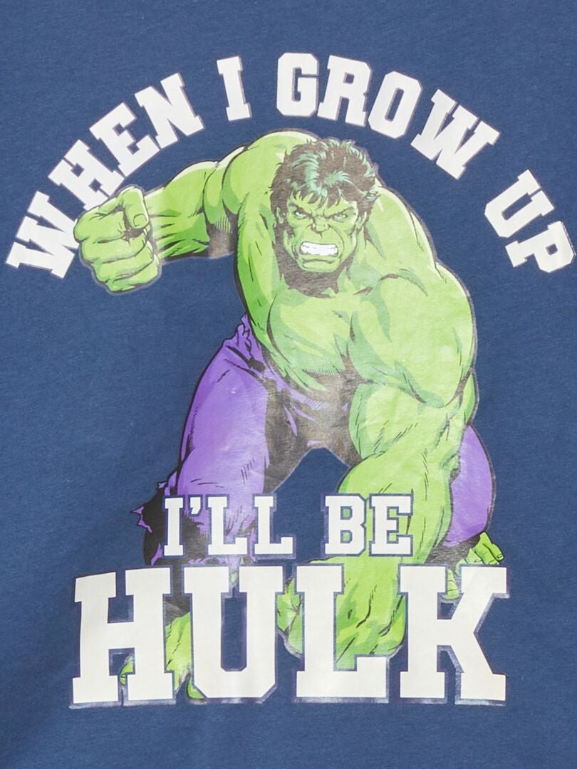 'Hulk' T-shirt met korte mouwen - Blauw