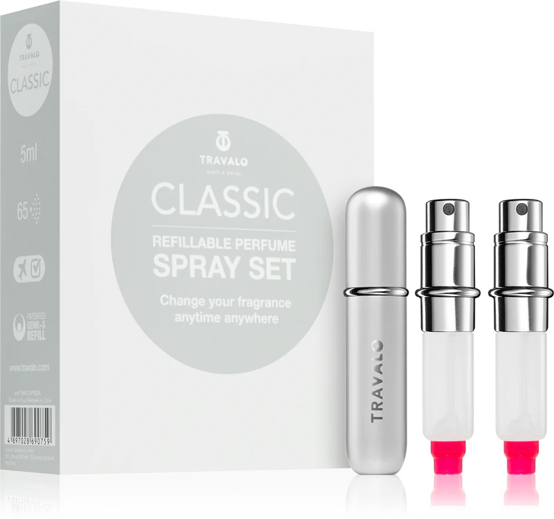 Travalo Classic HD Unisex dāvanu komplekts, sudraba krāsā