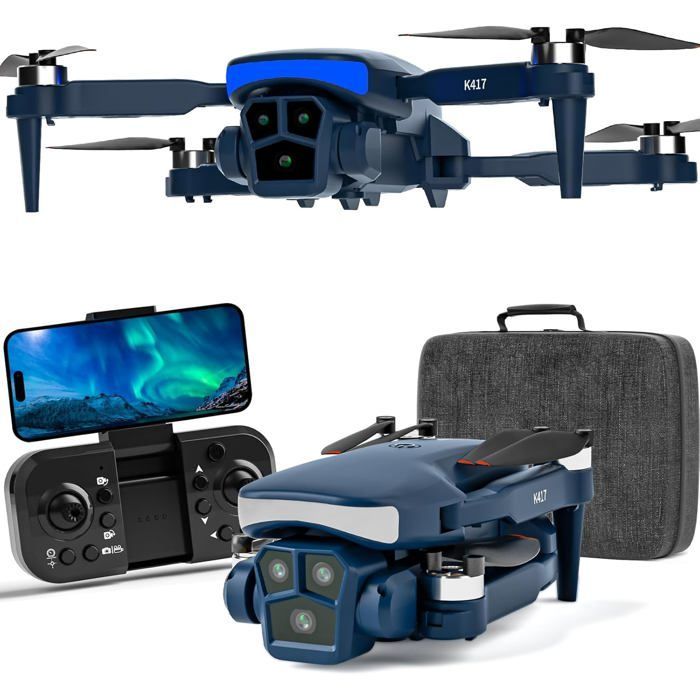 Professional Drone - GERBALA - K417 - 1080P HD Camera - Blue LED - Gesture Control
