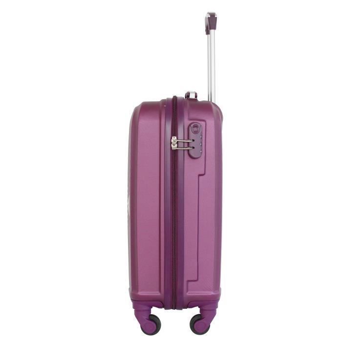 Maleta de cabina y neceser Alistair S - Colección Iron - 4 ruedas - ABS ultrarresistente - Negro