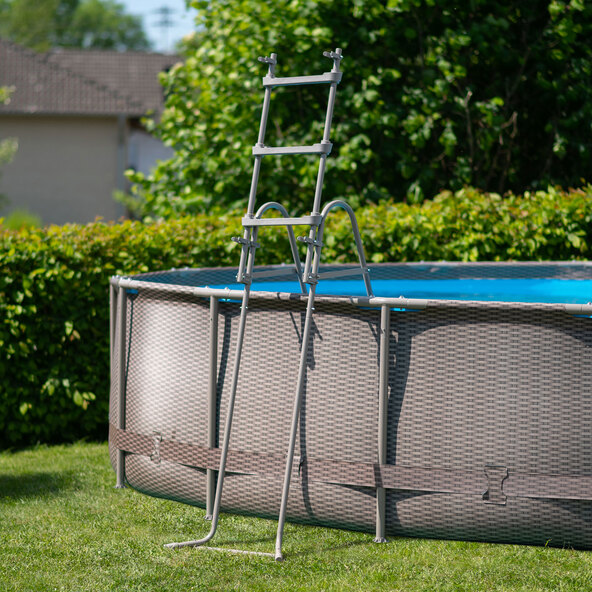 Elite Frame Pool, rottingstil, Ø 457 cm