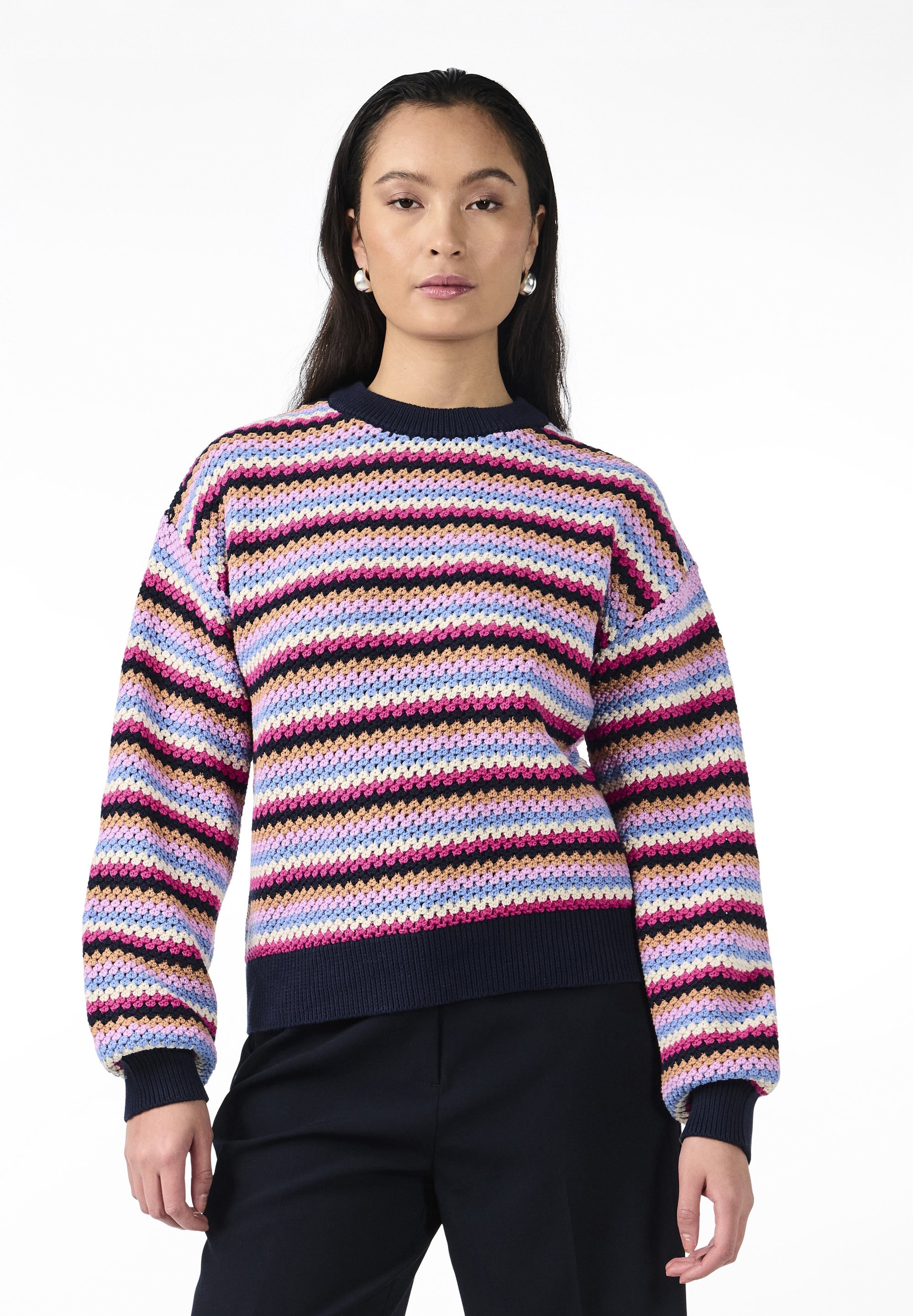 YAS YASBELA PULLOVER - Trui - marineblauwe blazer
