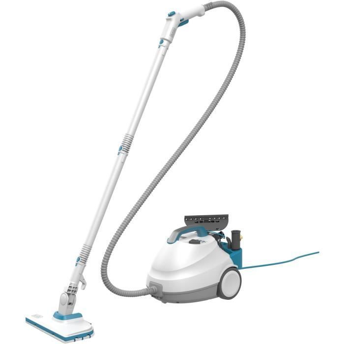 BLACK+DECKER - BHSMP2314-QS - Pulitore a vapore multifunzione a contenitore da 2300 W - Serbatoio da 1,2 l - Cavo da 8 m - 14 accessori