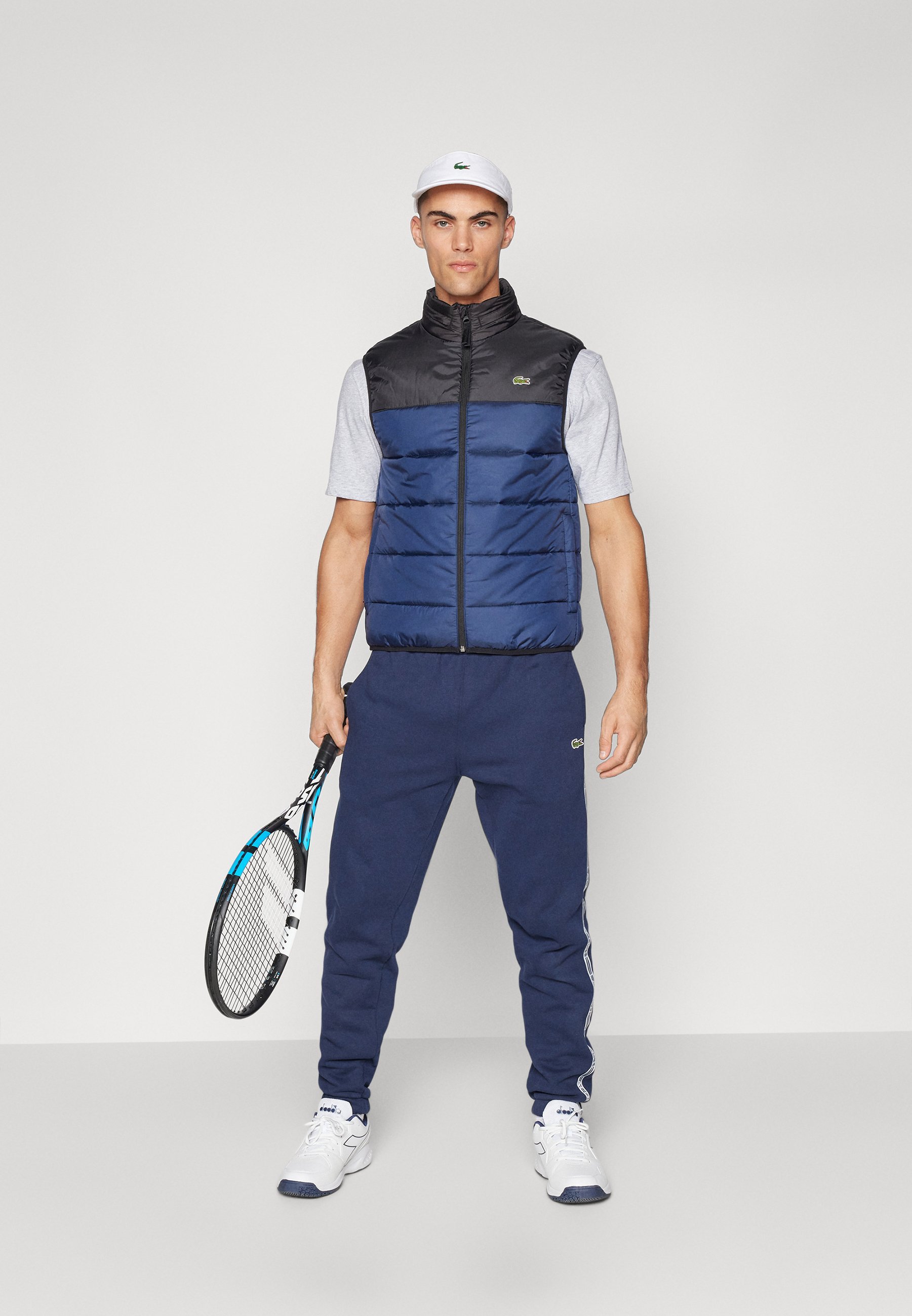 Lacoste Sport PUFFER VEST - Waistcoat - bleu marine/noir