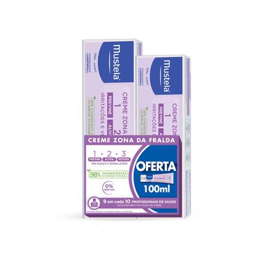 Crème pour l'érythème fessier Mustela 123 150 ml 100 ml 150 ml 100 ml