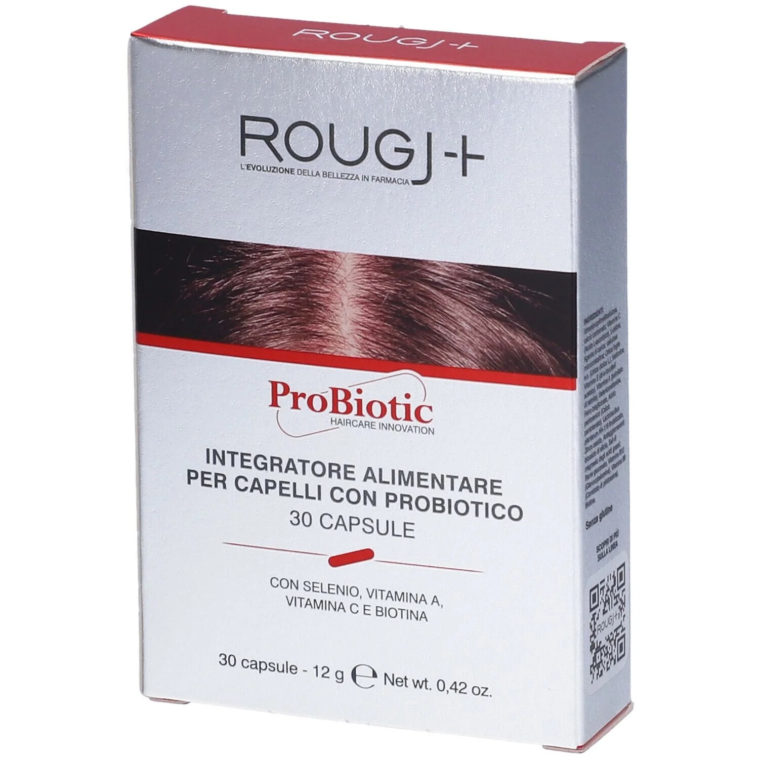 ROUGJ Rougj Probiotica tegen haaruitval 30 capsules Haarsupplement