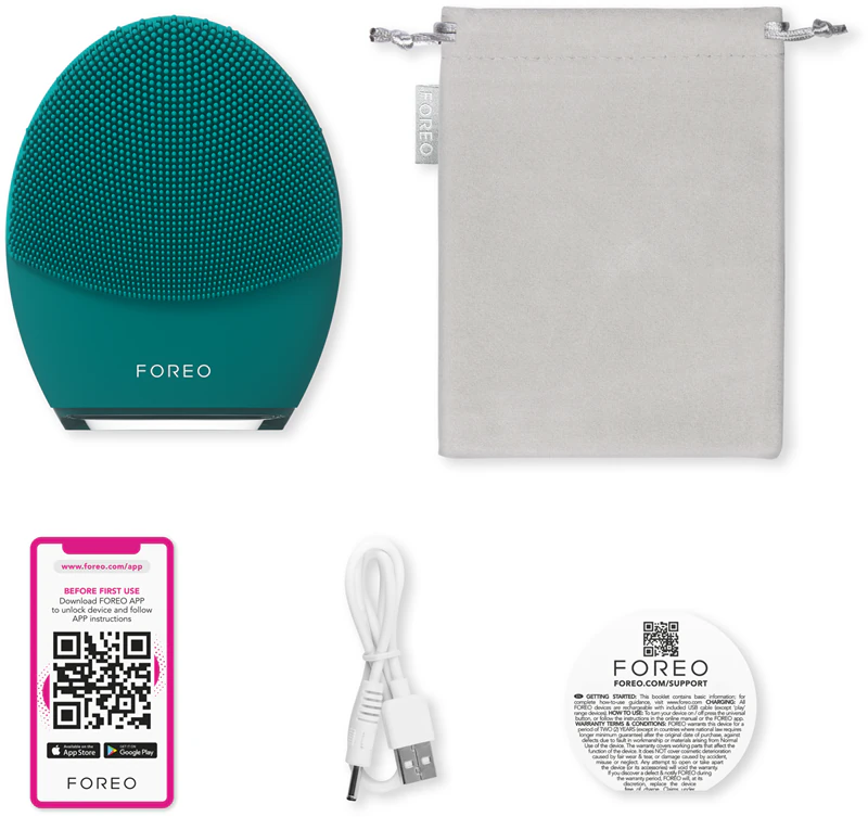 FOREO LUNA™4 Aparelho de massagem facial para limpeza e firmeza masculina