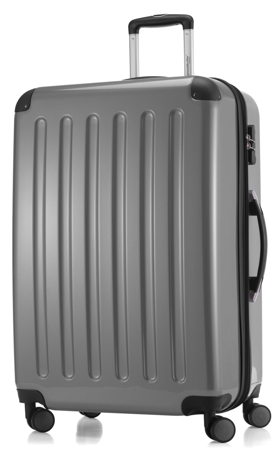 Alex - handbagage hårt skal glansigt äppelgrönt, 55 cm, 42 liter