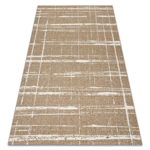 Dywan sizal FLAT 48965265 Kratka, vintage - 80x150 cm