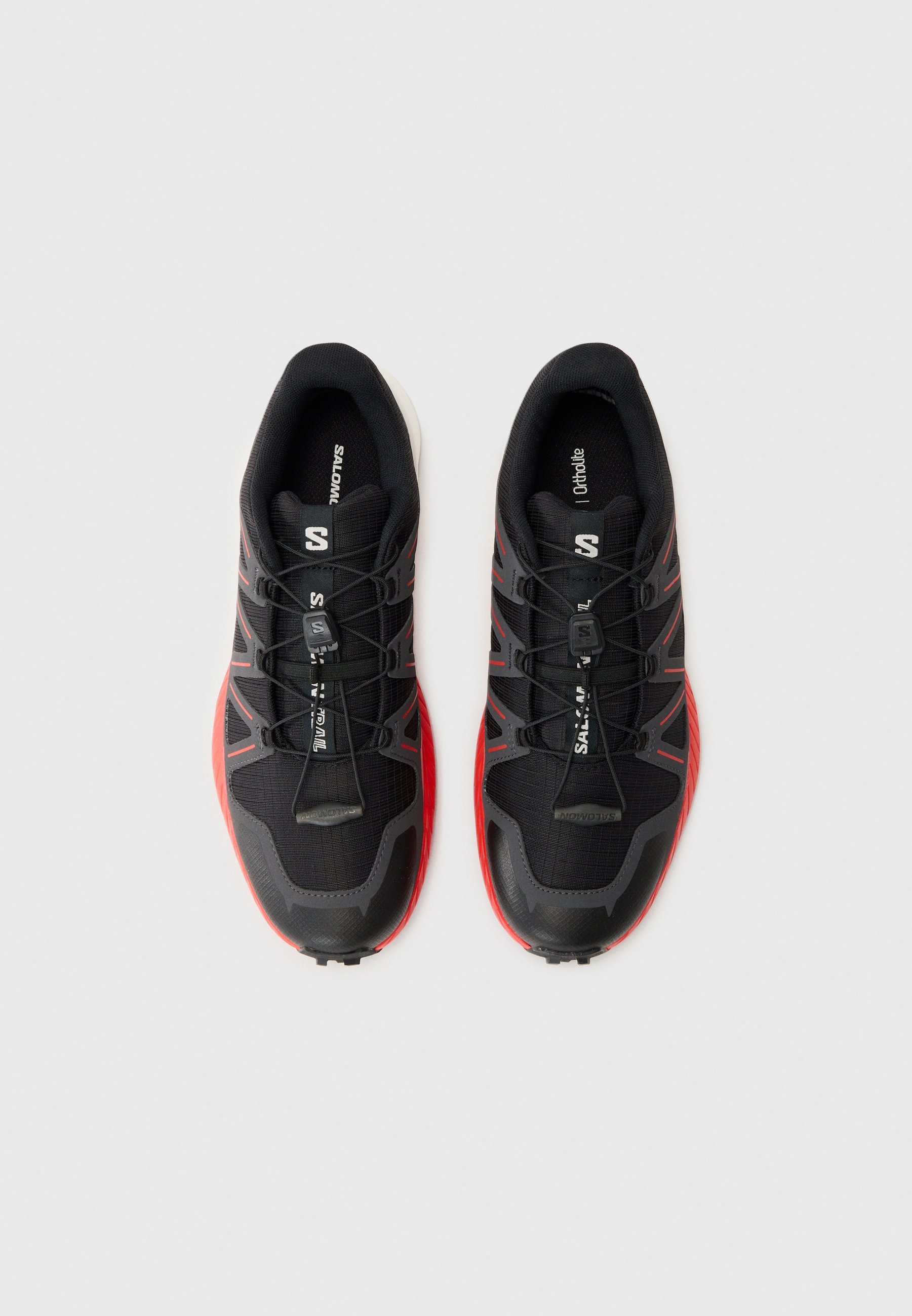 Salomon SPEEDCROSS PEAK - Wandelschoenen - zwart/asfalt/vurig rood