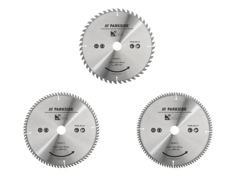 Lâmina de serra circular PARKSIDE® PKSB 254 A1, 10 polegadas