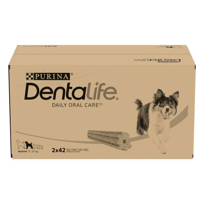 DENTALIFE Medium - Multipack - 84 kauwsnacks voor middelgrote honden - 2 x 966 g - Dagelijkse mondhygiëne