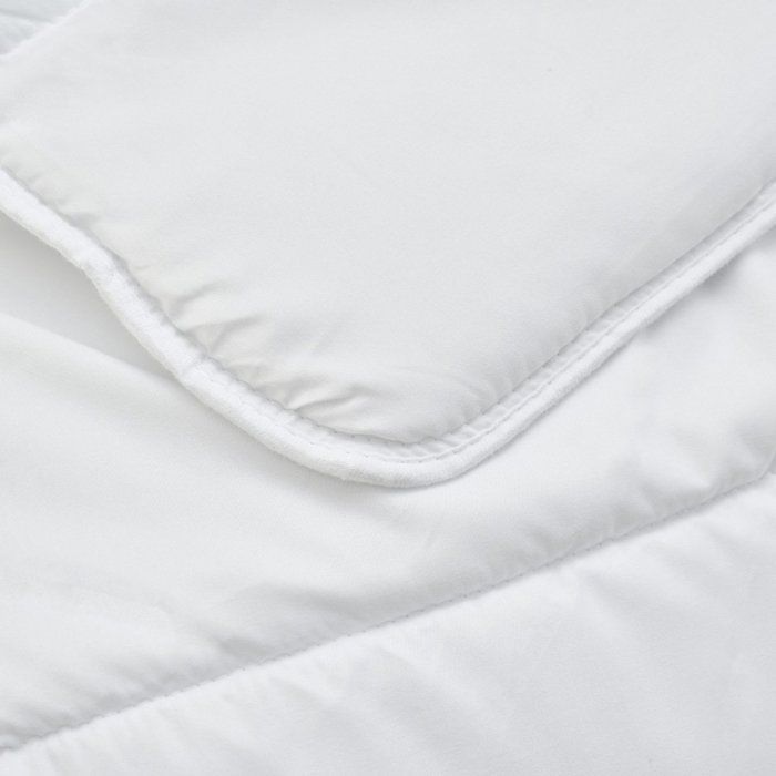 Piumino avvolgente di peso medio 220x240 cm per letto matrimoniale - Rivestimento ultra morbido - 350 g/m² - Prodotto in Francia - Bianco - BLEU CALIN