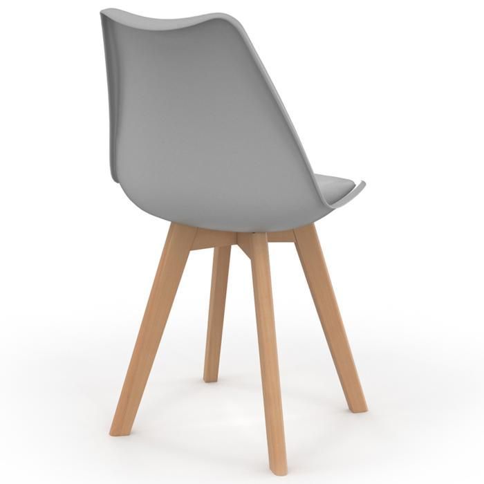 IDMARKET Lot de 6 chaises de salle à manger SARA scandinaves pastel jaune, blanc, gris clair x2, vert mentholé x2