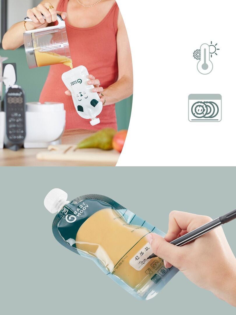 Juego de 20 botellas de agua reutilizables 'Badabulle' - multicolor
