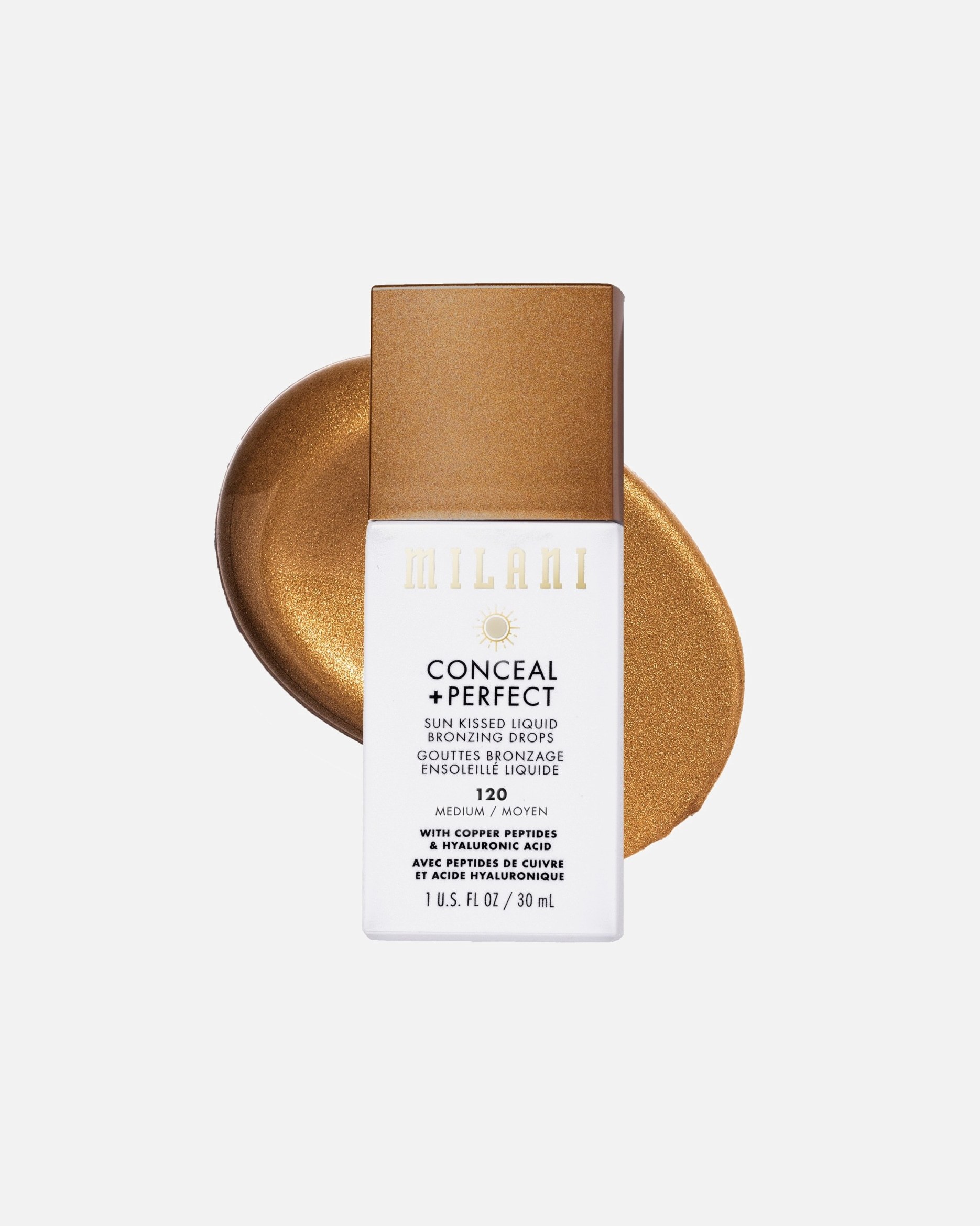 Milani Bronzer Conceal + Perfect Sun Kissed tekutý bronzer - 30 ml