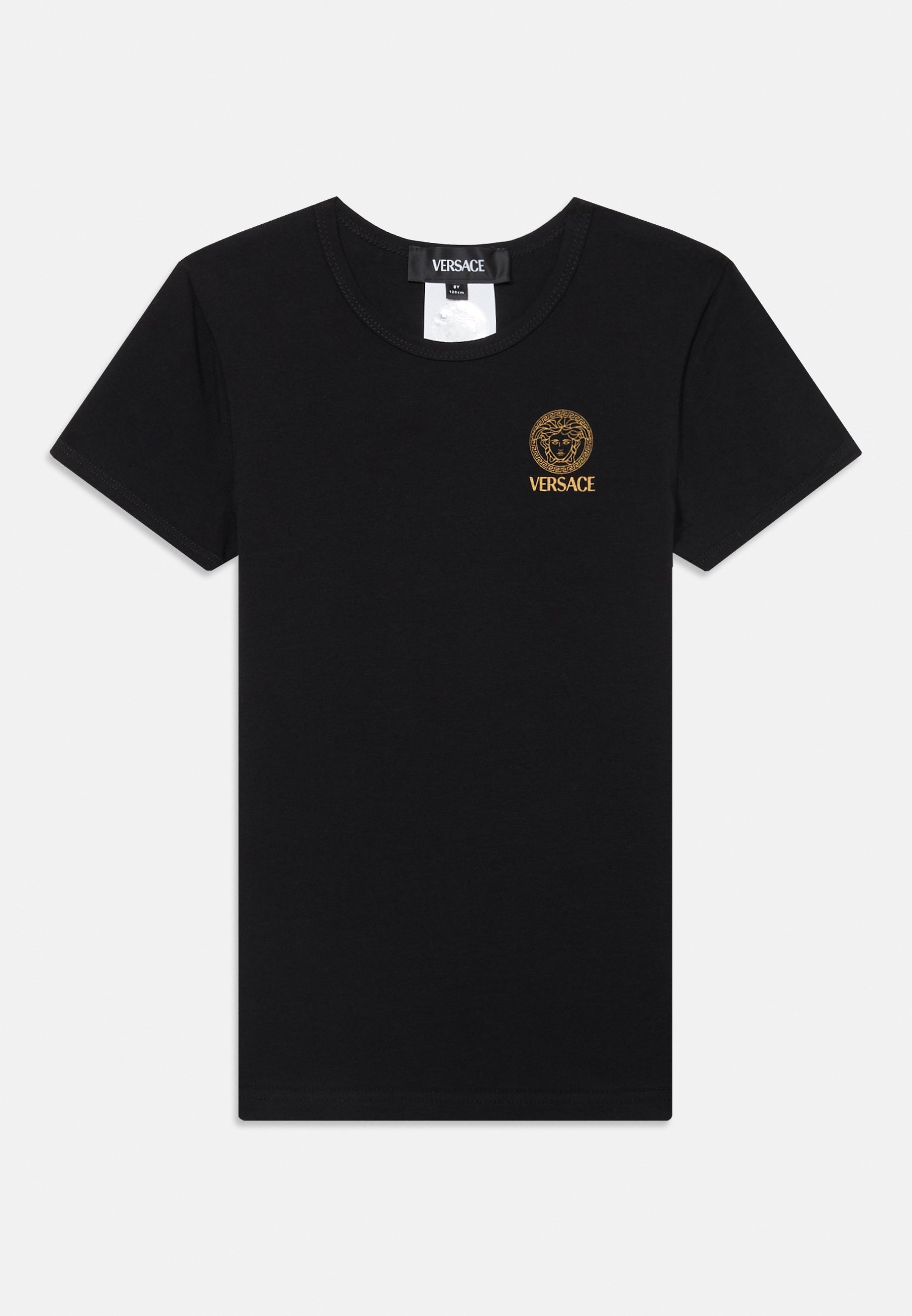 Versace TOPEKA STRETCH NIEUW LOGO UNISEX - Basic T-shirt - nero