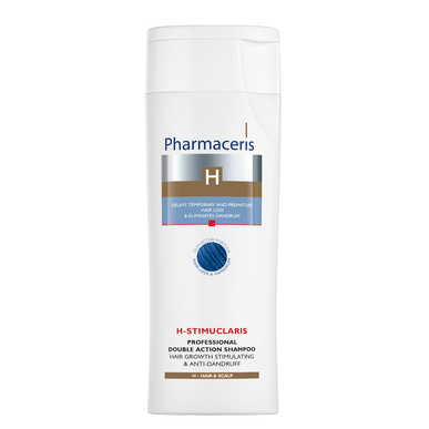 Pharmaceris dvigubo poveikio šampūnas nuo pleiskanų ir plaukų augimo, 250 ml